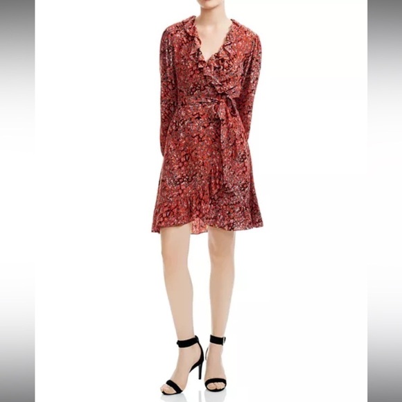MAJE Rosetto Wrap Dress 1 Small - Picture 1 of 8